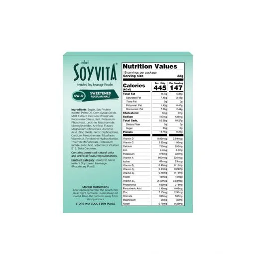 Soyvita - Sweetened Regular Malt (500 Gms)