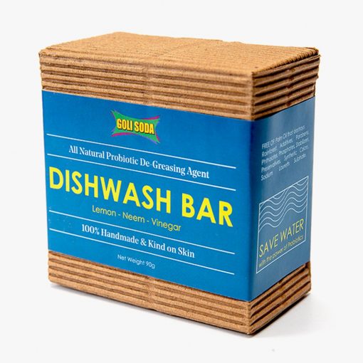 Goli Soda All Natural Probiotic De Greasing Agent Dishwash Bar (pack Of 1)