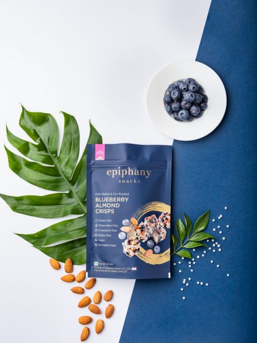 Epiphany Snacks Blueberry Almond Crisps (85 Gm)