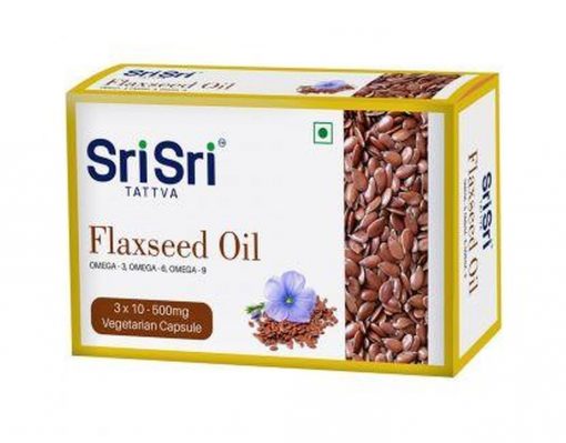 Sri Sri Tattva Flaxeed Oil 30 Veg Capsules