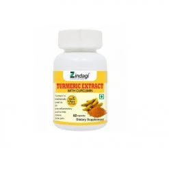 Zindagi Turmeric Extract Capsules With Curcumin Powerful Antioxidant 60 Capsules (pack Of 1)