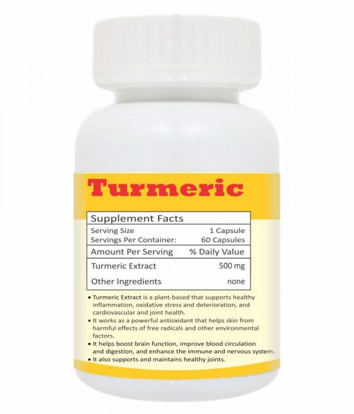 Zindagi Turmeric Extract Capsules With Curcumin Powerful Antioxidant 60 Capsules (pack Of 2) (copy)