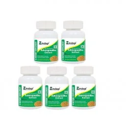 Zindagi Ashwagandha Extract Capsules Health Supplement For Diabetic 60 Capsules (pack Of 5)