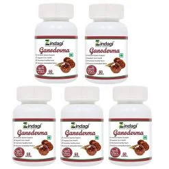 Zindagi Ganoderma Pure Extract Capsules - Helpful In Weight Loss - Increase Energy Stamina (pack Of 5)