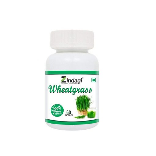 Zindagi Wheatgrass Extract Capsules - Natural Immunity Booster - For Healthy Body - 60 Capsules (pack Of 1)