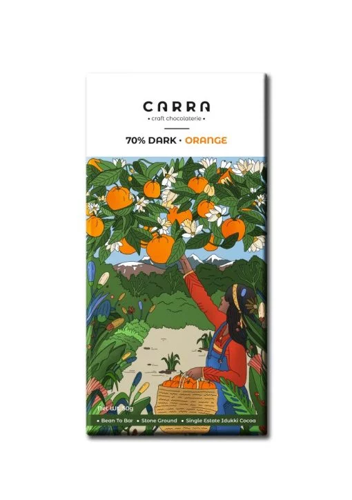 Carra Orange In Dark 70%(50g X 3 Bars)