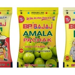 Bcp Bajaj Aam Pachak, Hing Goli, Amala Pachak Rs 5/- Zipper (pack Of 3 - 20+1 Sachets In Each Pack)