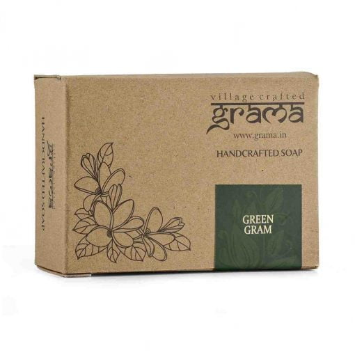 Grama Handmade Green Gram Soap, Pack Of 2 (125gm Each)