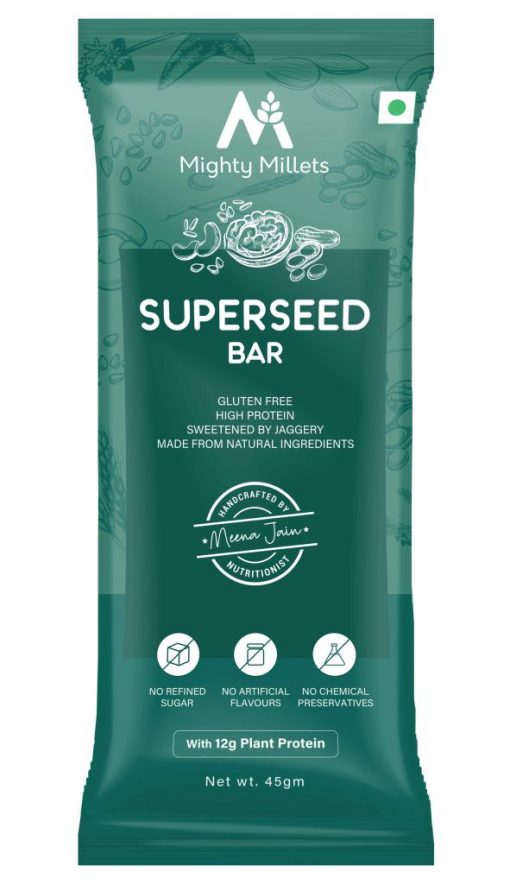 Mighty Millets - Superseed Bars - Pack Of 10 (450 Gm)