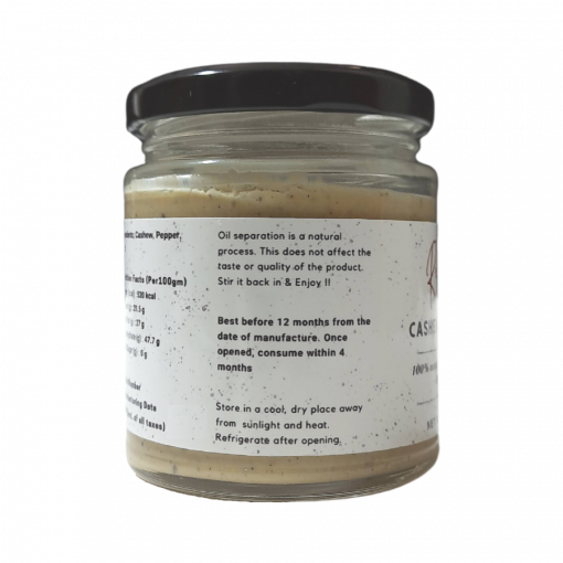 Dad's Recipe Cashew Butter - 100% Natural, Protein Rich - 160g