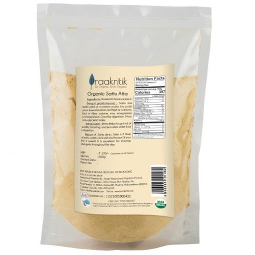 Organic Sattu Flour | 500 G | Praakritik