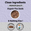 Jus' Amazin Roasted Organic Flax Seeds (250g) | Single Ingredients - 100% Organic Flax Seeds | Clean Nutrition | Superfood | High Protein | Rich In Fiber & Omega-3