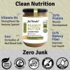 Jus' Amazin Creamy Organic Peanut Butter - Unsweetened (500g) | 31% Protein | Clean Nutrition | Single Ingredient - 100% Organic Peanuts | Zero Additives | Vegan & Dairy Free