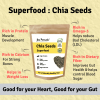 Jus' Amazin Organic Chia Seeds (250g) | Single Ingredients - 100% Organic Chia Seeds | Clean Nutrition | Superfood | High Protein | Rich In Fiber, Omega3 & Calcium