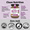 Jus' Amazin Crunchy Almond Butter With Flaxseeds (125g) | 22% Protein | Clean Nutrition | 86% Almonds | Rich In Omega-3 | No Refined Sugar | Zero Chemicals | Vegan & Dairy Free | 100% Natural