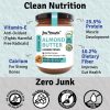 Jus' Amazin Crunchy Almond Butter - Unsweetened (500g) | 25.5% Protein | Clean Nutrition | Single Ingredient - 100% Almonds | Zero Additives | Vegan & Dairy Free
