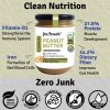 Jus' Amazin Crunchy Organic Peanut Butter - Unsweetened (500g) | 28% Protein | Clean Nutrition | Single Ingredient - 100% Organic Peanuts | Zero Additives | Vegan & Dairy Free