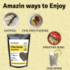 Jus' Amazin Organic Chia Seeds (100g) | Single Ingredients - 100% Organic Chia Seeds | Clean Nutrition | Superfood | High Protein | Rich In Fiber, Omega3 & Calcium