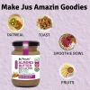 Jus' Amazin Crunchy Almond Butter With Flaxseeds (125g) | 22% Protein | Clean Nutrition | 86% Almonds | Rich In Omega-3 | No Refined Sugar | Zero Chemicals | Vegan & Dairy Free | 100% Natural