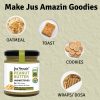 Jus' Amazin Crunchy Organic Peanut Butter - Unsweetened (200g) | 28% Protein | Clean Nutrition | Single Ingredient - 100% Organic Peanuts | Zero Additives | Vegan & Dairy Free