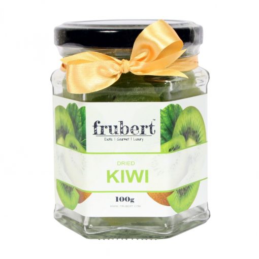 Frubert - Dried Kiwi Fruit Slices ( Gluten Free, Vegan & Non Gmo )- 2x100 Grams Jar