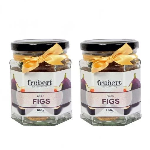 Frubert Dried Figs - Premium Anjeer | 100% Natural, Rich In Iron, Fibre & Vitamins - 200gm | Pack Of 2 ( 100 Gm /count )