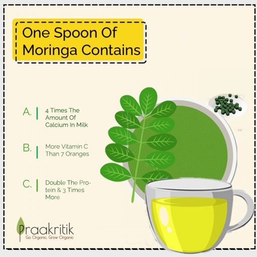 Organic Moringa Leaf Powder | 100 G | Praakritik