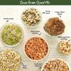 Nihkan Dehydrated Sprouts Super 7 Grain Mix - 250 Gm Each (pack Of 2)