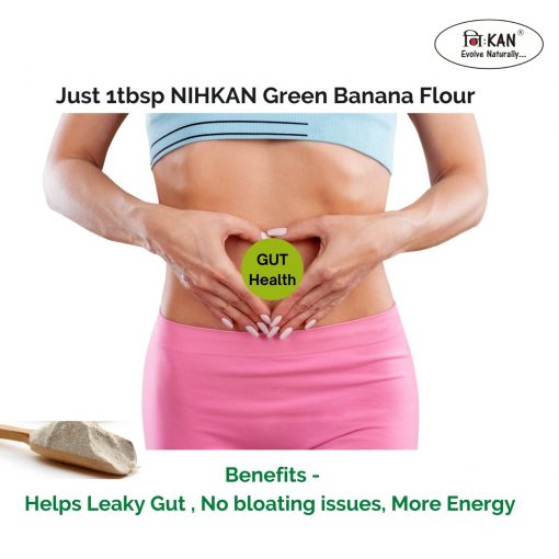 Nihkan Green Banana Flour - Gluten Free & Vegan - 454 Gm