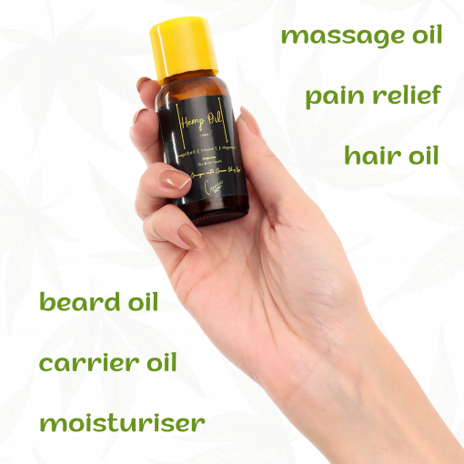 Cannasis Wellness Cannasis Hemp Oil (seeds) - 200ml | Hair Oil | Omega 3 | Vitamin E | Skin Oil | Cold Pressed | Unrefined | Multipurpose Oil | Massage Oil | Pain Relief