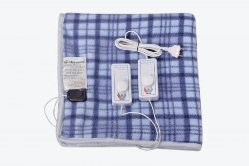 Winter Warm Electric Under Blanket Double Bed Waterproof,autocut With Led Regulator (60 X 60 Inches, Fleece Fabric)