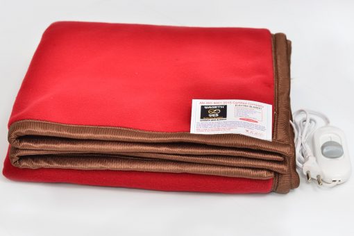 Warmth Web Bed Warmer Electric Under Blanket Single Bed (2 Years Warranty, Polar Fleece, Maroon, 30x60 Inches)