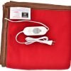 Warmth Web Bed Warmer Electric Under Blanket Single Bed (2 Years Warranty, Polar Fleece, Maroon, 30x60 Inches)