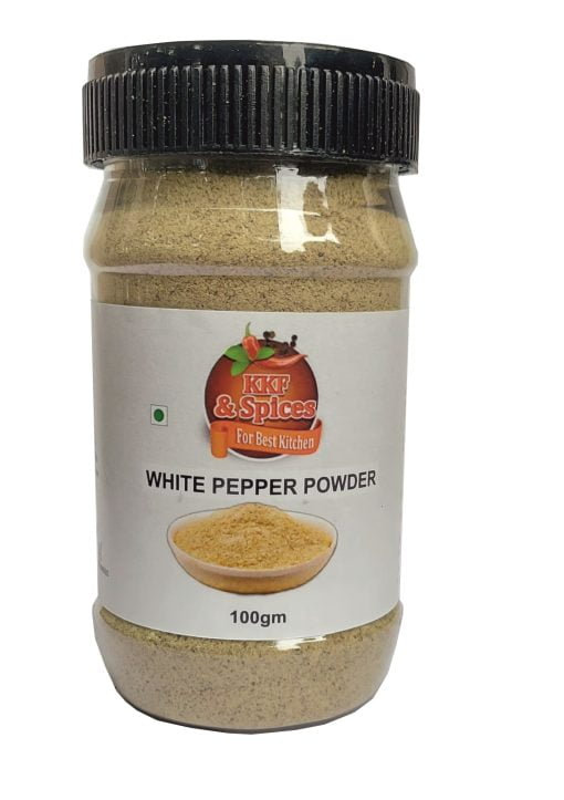 Kkf & Spices Kkf And Spices White Pepper Powder ( Safed Mirch Pack Of One ) 100 Gm Jar