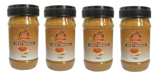 Kkf & Spices Meat Masala ( Mutton Masala Pack Of Four ) 100 Gm Jar