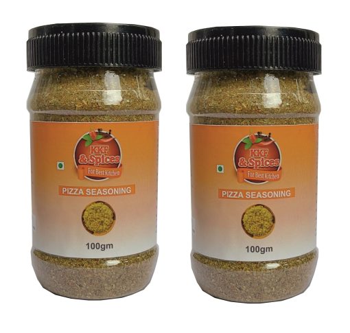 Kkf & Spices Pizza Seasoning ( Mix Herbs Pack Of Two ) 100 Gm Jar