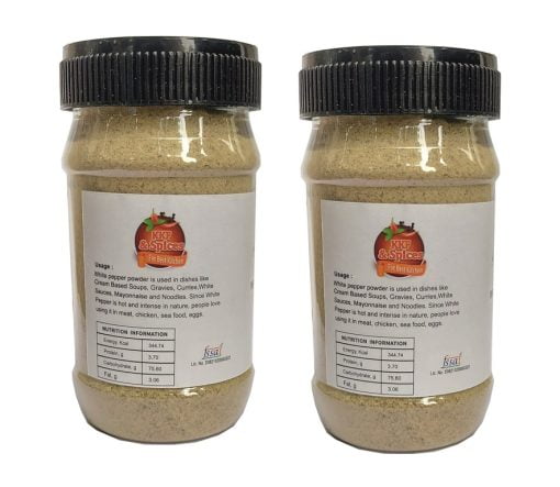 Kkf & Spices Kkf And Spices White Pepper Powder ( Safed Mirch Pack Of Two ) 100 Gm Jar