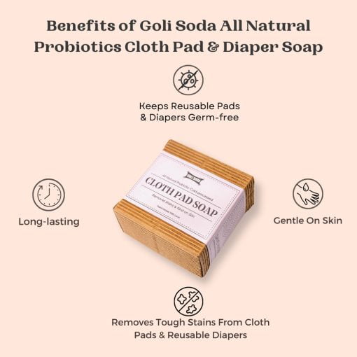 Goli Soda All Natural Probiotic Cloth Pad And Diaper Soap (pack Of 2)