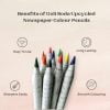 Goli Soda Newspaper Colour Pencils ( 10 Colours )