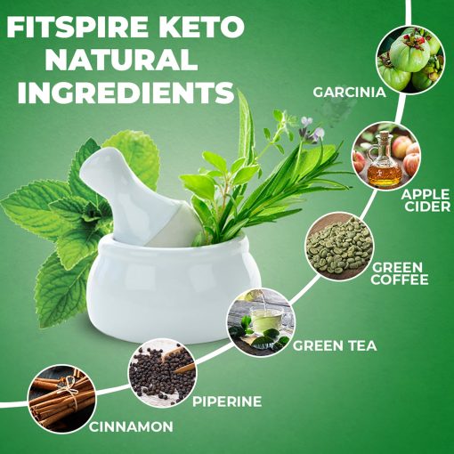 Fitspire Keto Fit |garcina Cambogia,green Tea & Coffee,piperine,applecider Vinegar,cinnamon (60 Capsules)