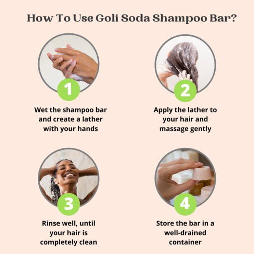 Goli Soda All Natural Probiotics Shampoo Bar For Dry Hair (pack Of 2)