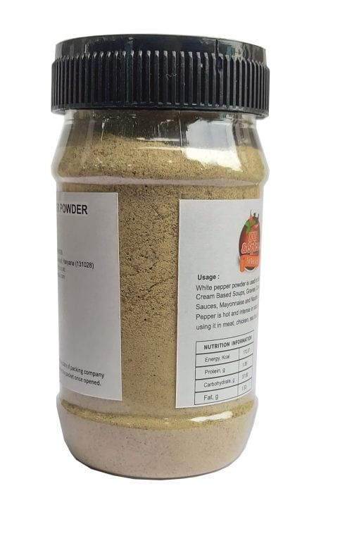 Kkf & Spices Kkf And Spices White Pepper Powder ( Safed Mirch Pack Of One ) 50 Gm Jar