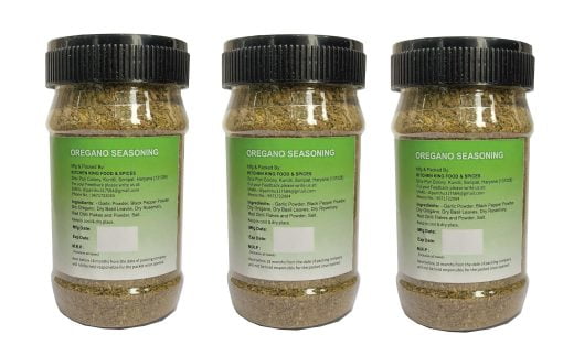 Kkf & Spices Oregano Seasoning ( Mix Herbs Spices Pack Of Three ) 50 Gm Jar