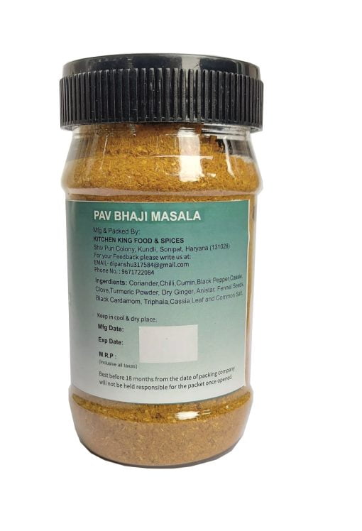 Kkf & Spices Pav Bhaji Masala ( Pack Of One ) 50 Gm Jar