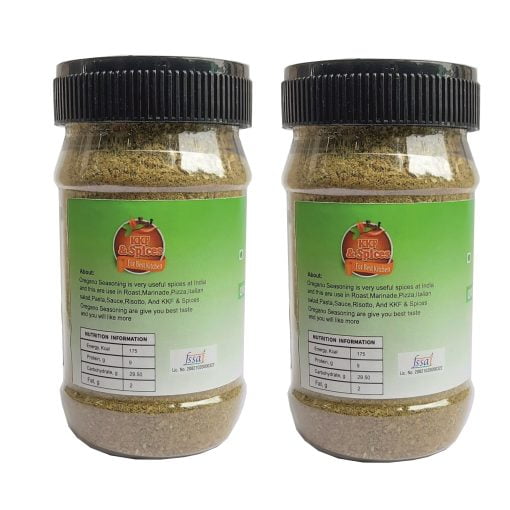 Kkf & Spices Oregano Seasoning ( Mix Herbs Spices Pack Of Two ) 100 Gm Jar