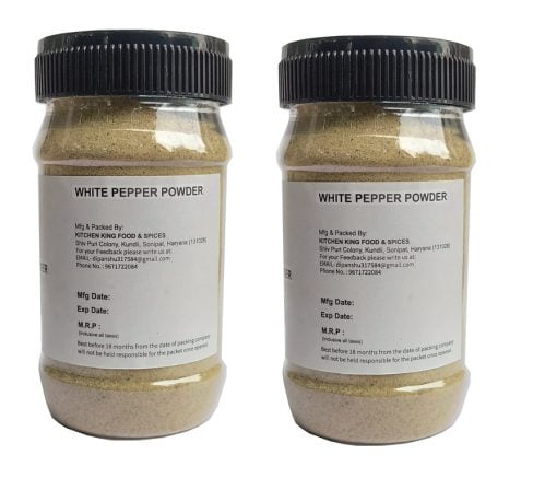 Kkf & Spices Kkf And Spices White Pepper Powder ( Safed Mirch Pack Of Two ) 100 Gm Jar