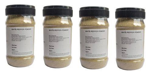Kkf & Spices Kkf And Spices White Pepper Powder ( Safed Mirch Pack Of Four ) 100 Gm Jar