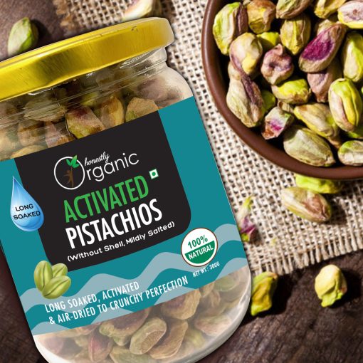 D-alive Honestly Organic Activated Pistachios - 300gm