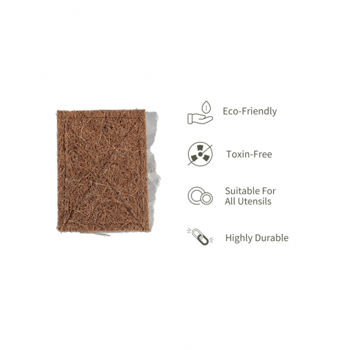 Ecotyl Coconut Scrub Pad - Set Of 5 (5 Pc)