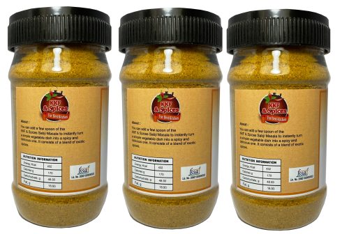 Kkf & Spices Sabji Masala ( Mix Spices Pack Of Three ) 100 Gm Jar